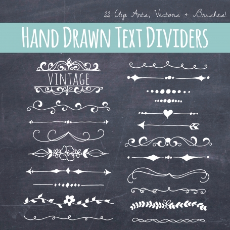 Chalkboard Text Dividers